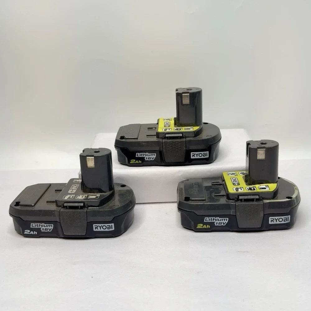 Ryobi 18volt Batteries P190 For Parts Not Working  Lot Of 3